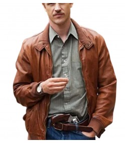 Narcos Boyd Holbrook (Steve Murphy) Brown Leather Jacket